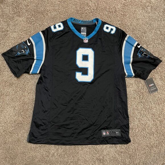 Carolina Panthers Jersey Matt Corral XXL Black 9 Nike On Field Keep Pounding NFL - Picture 1 of 9